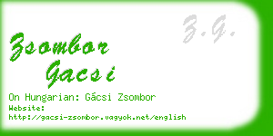 zsombor gacsi business card